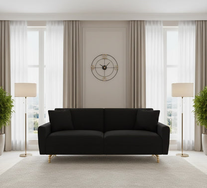 Naomi 2 Seater Sofa in Plush Velvet Fabric