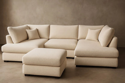 Queensbury Soft Modern Lounge U-Shaped Sofa