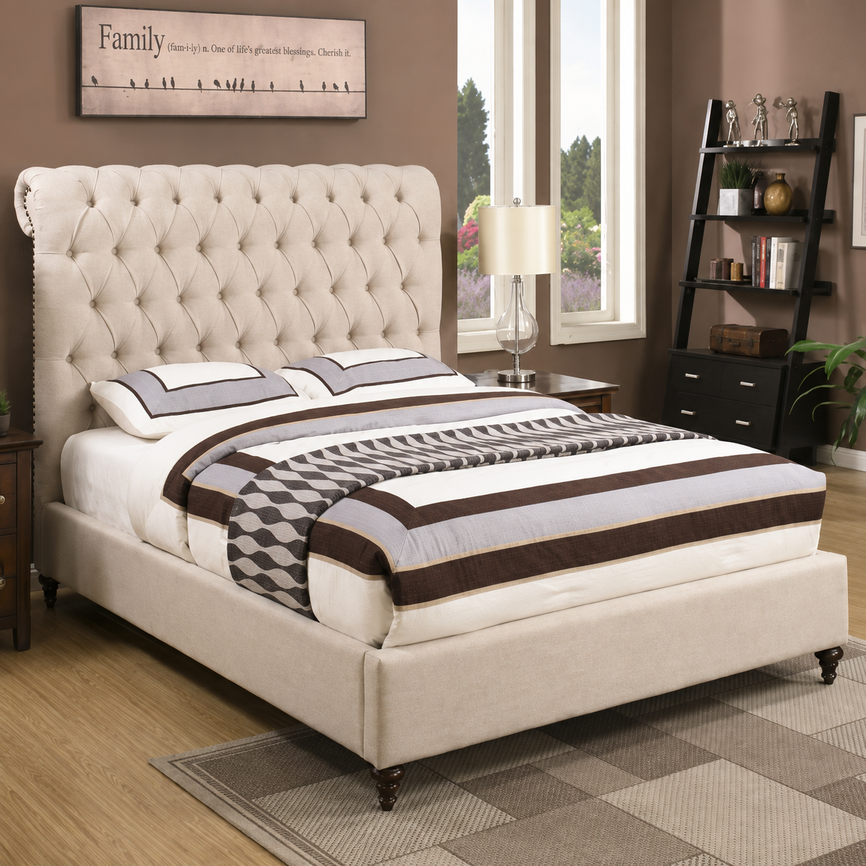 Luca Sleigh Bed Frame
