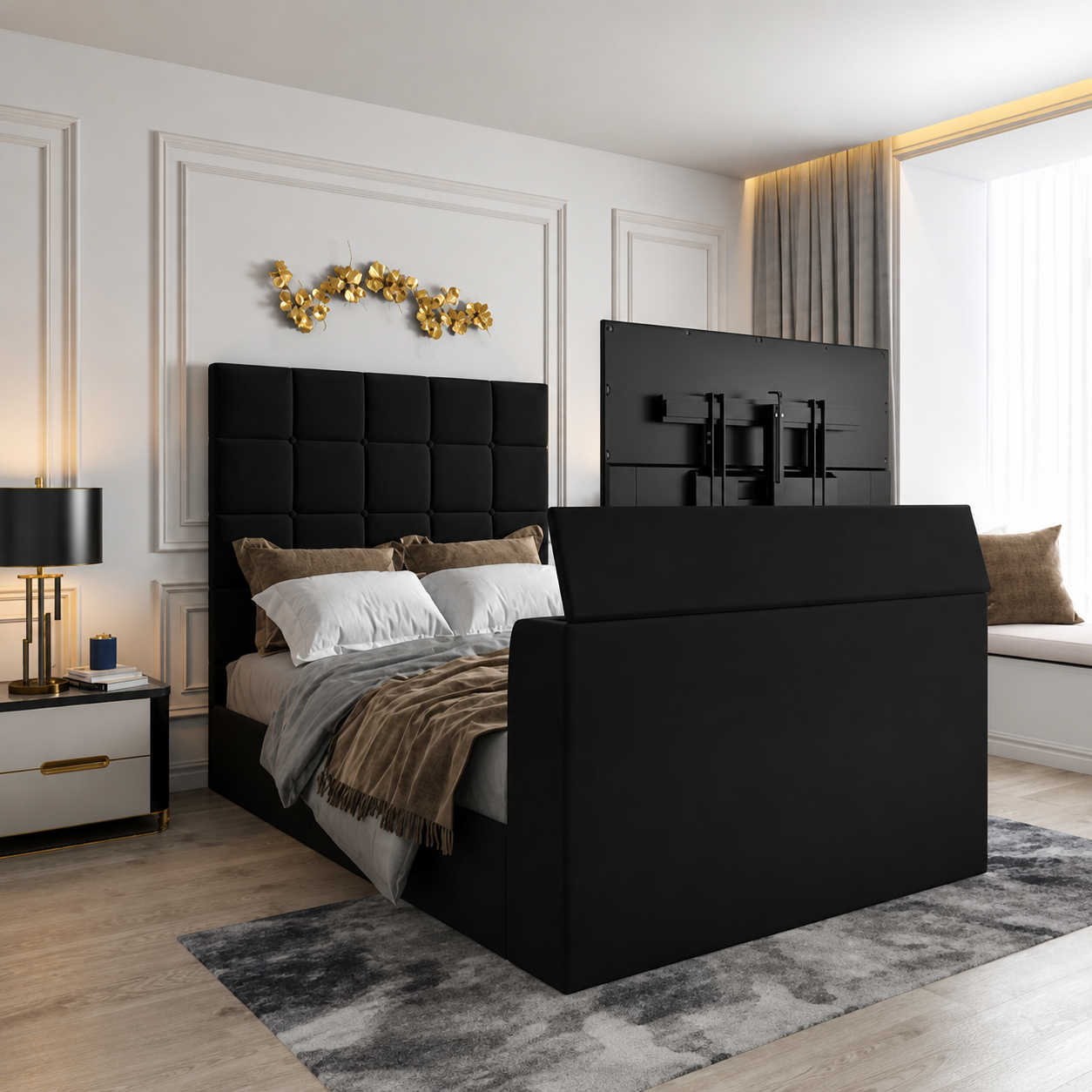 KingView TV Bed Frame