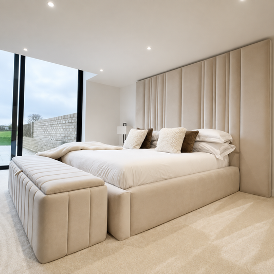 Theo Upholstered Bed With Wide Headboard