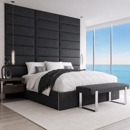 Sebastian Tiles Bed With High Headboard