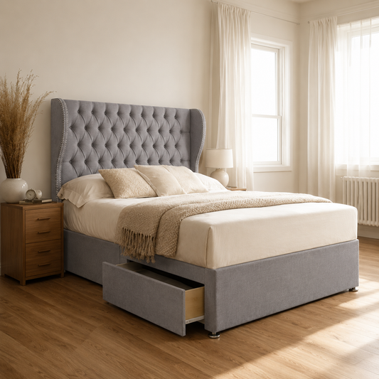 Lifton Curved Winged Divan Bed