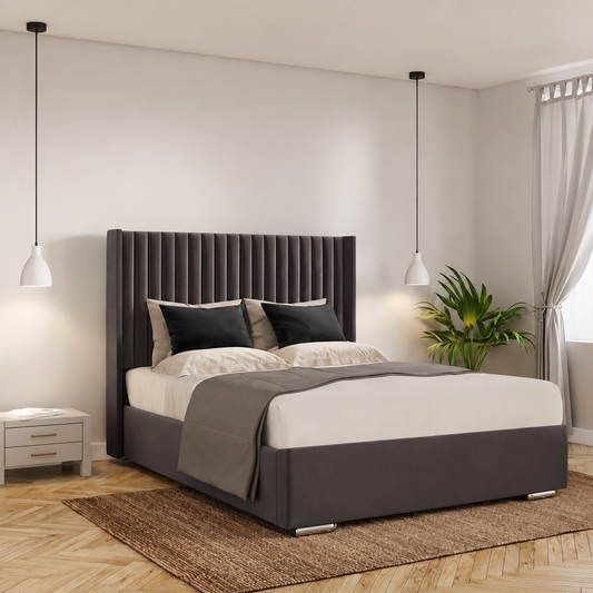Casper Linestyle Winged Bed Frame