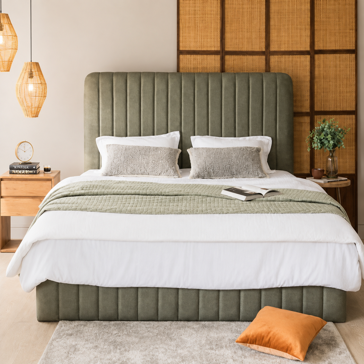 Dusk Upholstered Linestyle Bed Frame