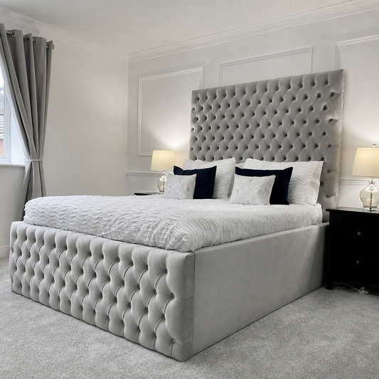 Alfred Chesterfield Bed Frame With High Siderails