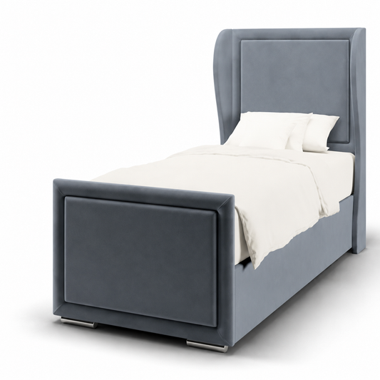CozyCorner Winged Kids Bed in Plush Velvet Fabric