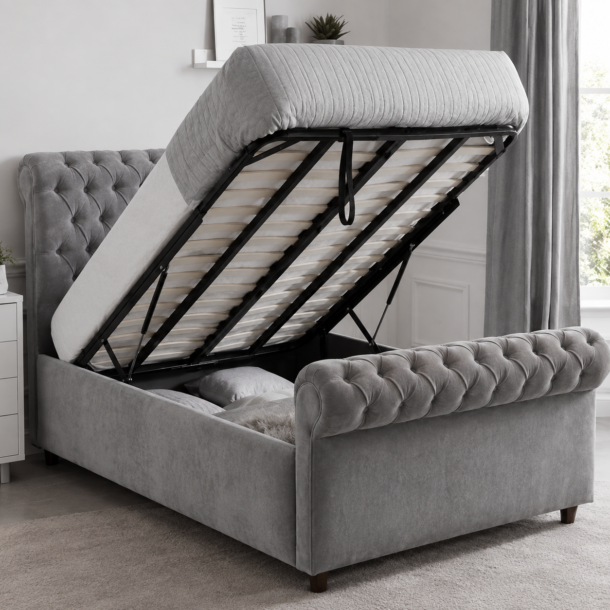 Inaya Chesterfield Bed Frame