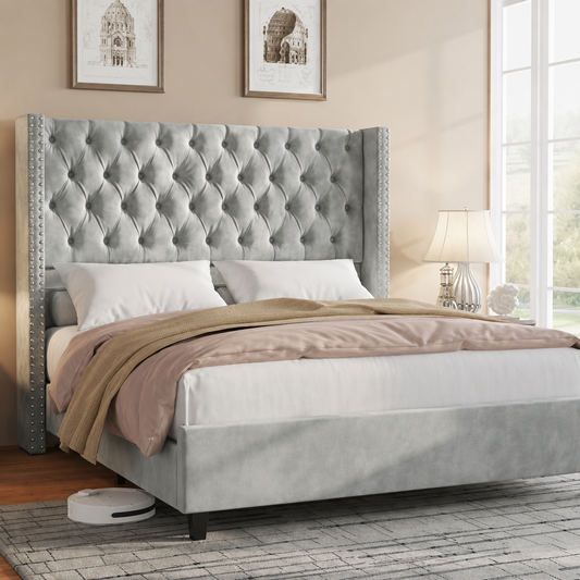 Lincon Wingback Bed Frame