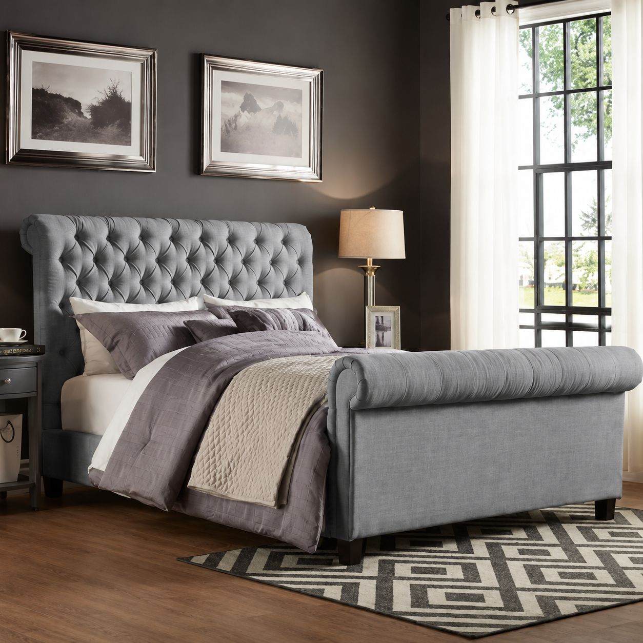 Brussel Sleigh Bed Frame