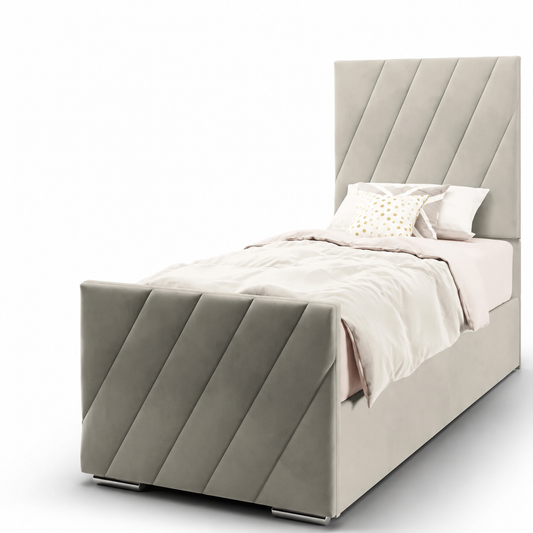 Senorita Kids Bed in Plush velvet Fabric