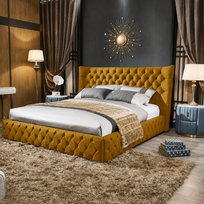 Allen Chesterfield Upholstered Bed Frame