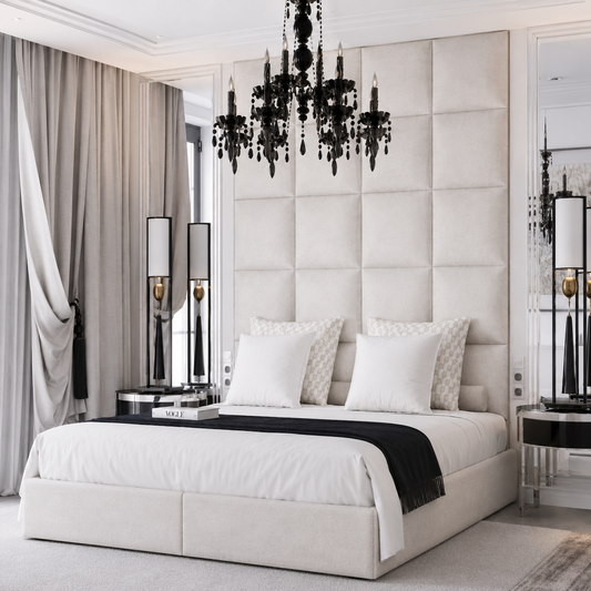 Sterling Cubed High Headboard Bed Frame