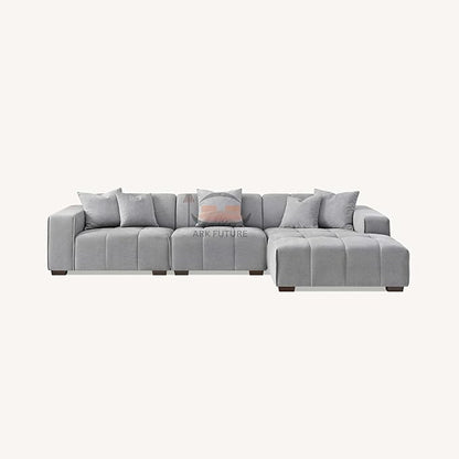Leonard Right Hand Corner Group Sofa in Cloudy Grey Boucle (Right Hand)