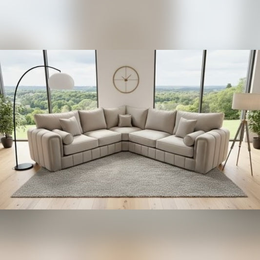 Madrid Sofa in Soft Plush Velvet Fabric