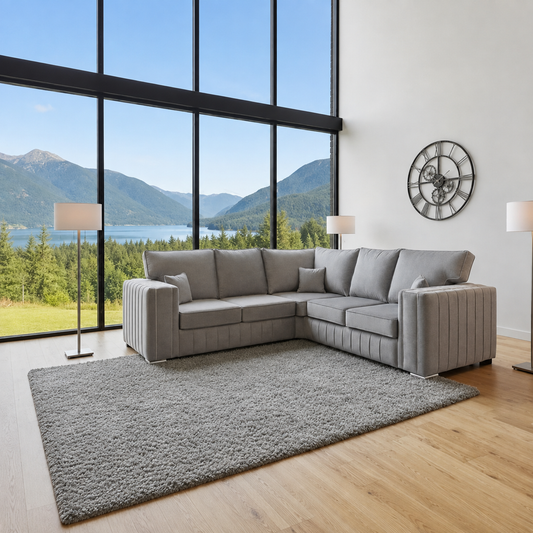 Pearl Sofa in Plush Velvet Fabric