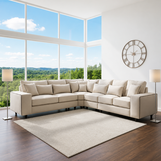 Olympia Sofa in Coffee Plush Velvet Fabric