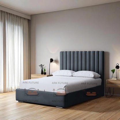 Valencia Panel Bed Frame with Headboard, Modern & Durable Platform for Bedroom