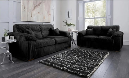 Stonehill Calm Modern Lounge 3+2 Setarer Sofas In Jumbo Fabric