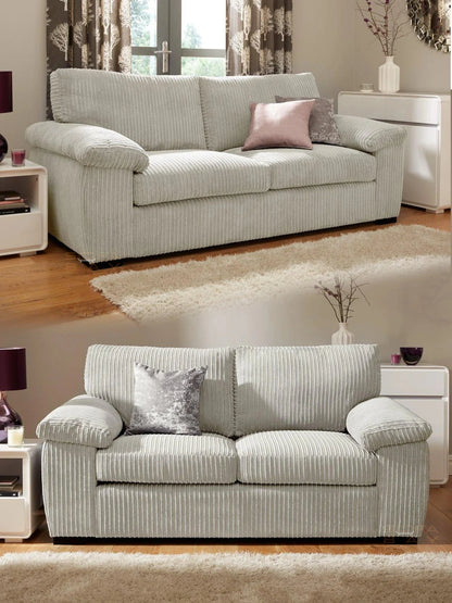 Stonehill Calm Modern Lounge 3+2 Setarer Sofas In Jumbo Fabric