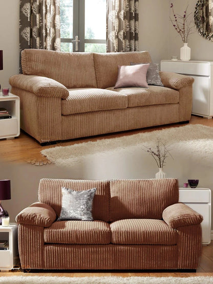 Stonehill Calm Modern Lounge 3+2 Setarer Sofas In Jumbo Fabric