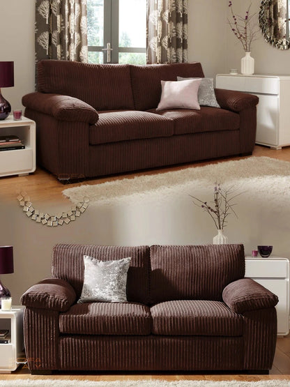 Stonehill Calm Modern Lounge 3+2 Setarer Sofas In Jumbo Fabric
