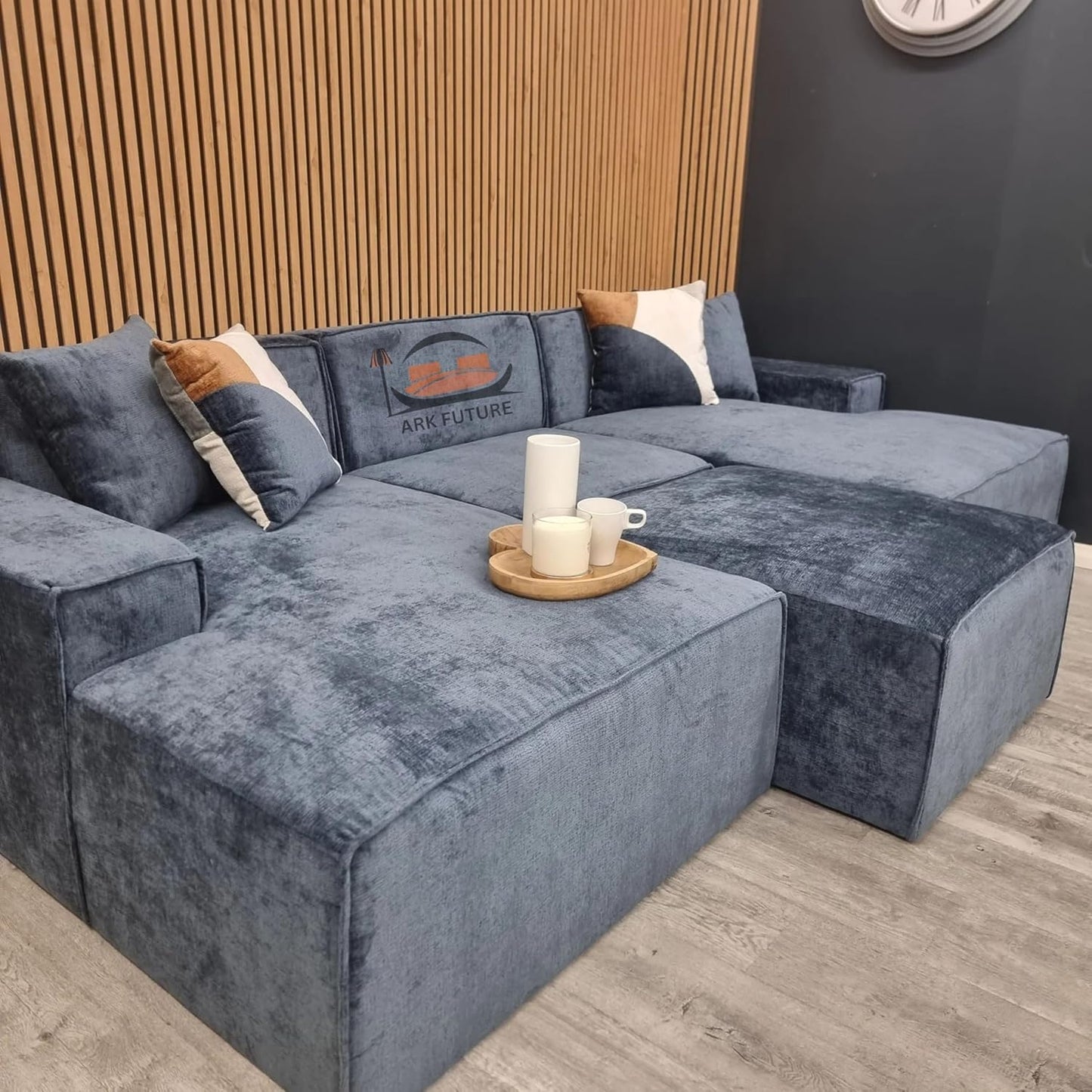 Atlanta U-Shape Modular Sofa - Adjustable, Modern Fabric Sectional