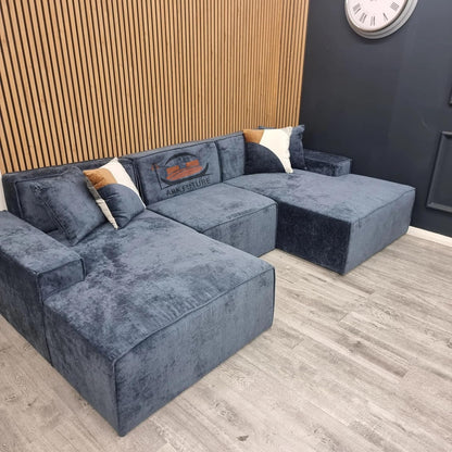 Atlanta U-Shape Modular Sofa - Adjustable, Modern Fabric Sectional