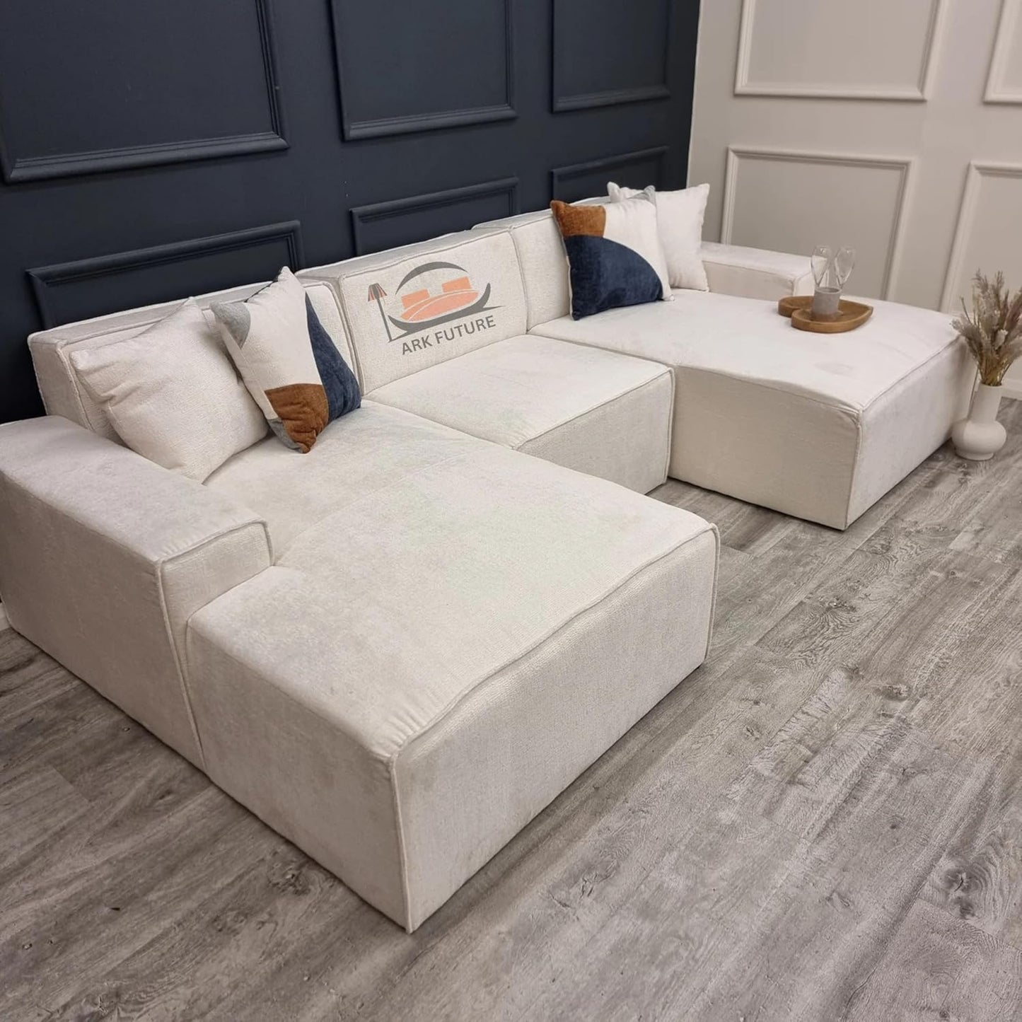 Atlanta U-Shape Modular Sofa - Adjustable, Modern Fabric Sectional