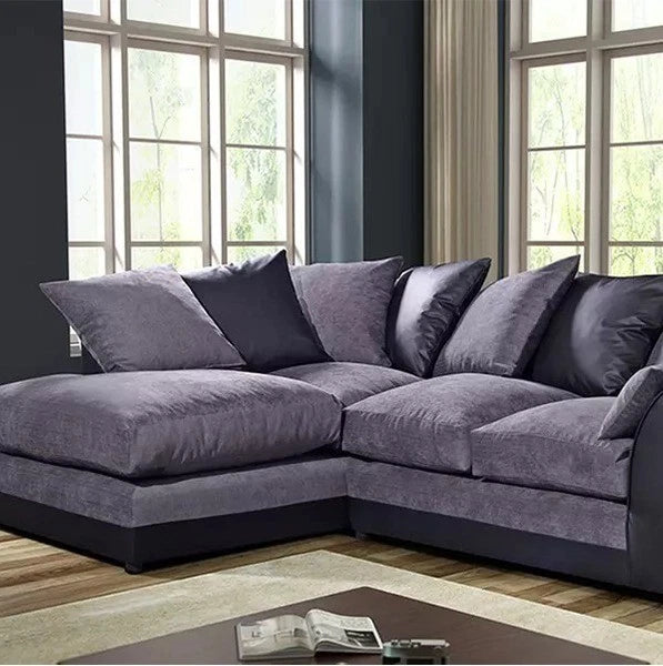 Urban Crest Modern Lounge L-Shaped Sofa In Right/Left Chaise