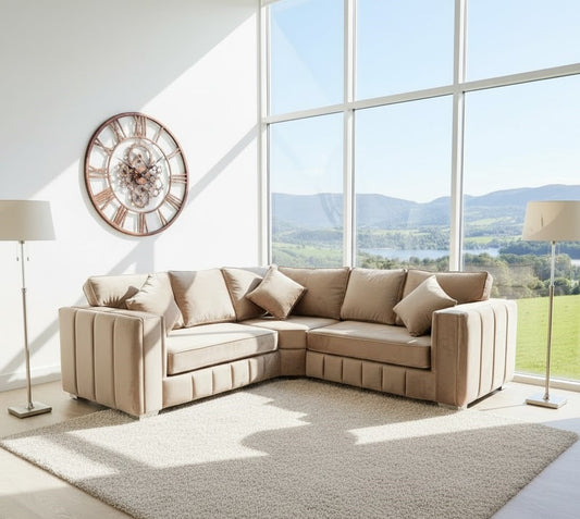 Victor Sofa in Plush Velvet Fabric