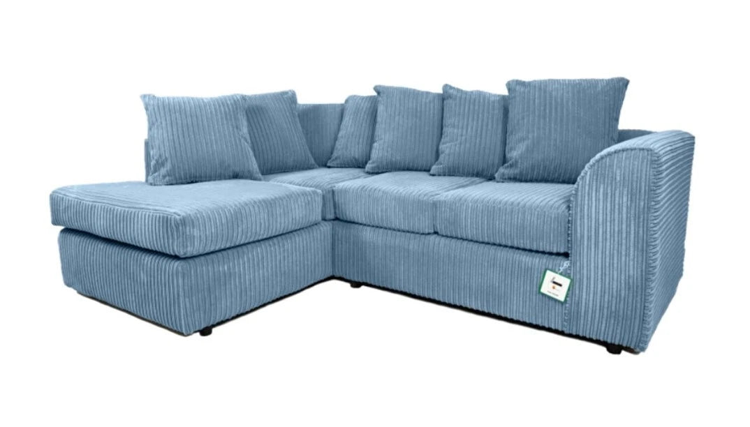 Willie Wonka Left-Hand Side L-Shaped Sofa In Jumbo Fabric