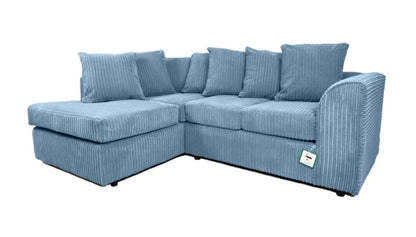 Willie Wonka Left-Hand Side L-Shaped Sofa In Jumbo Fabric