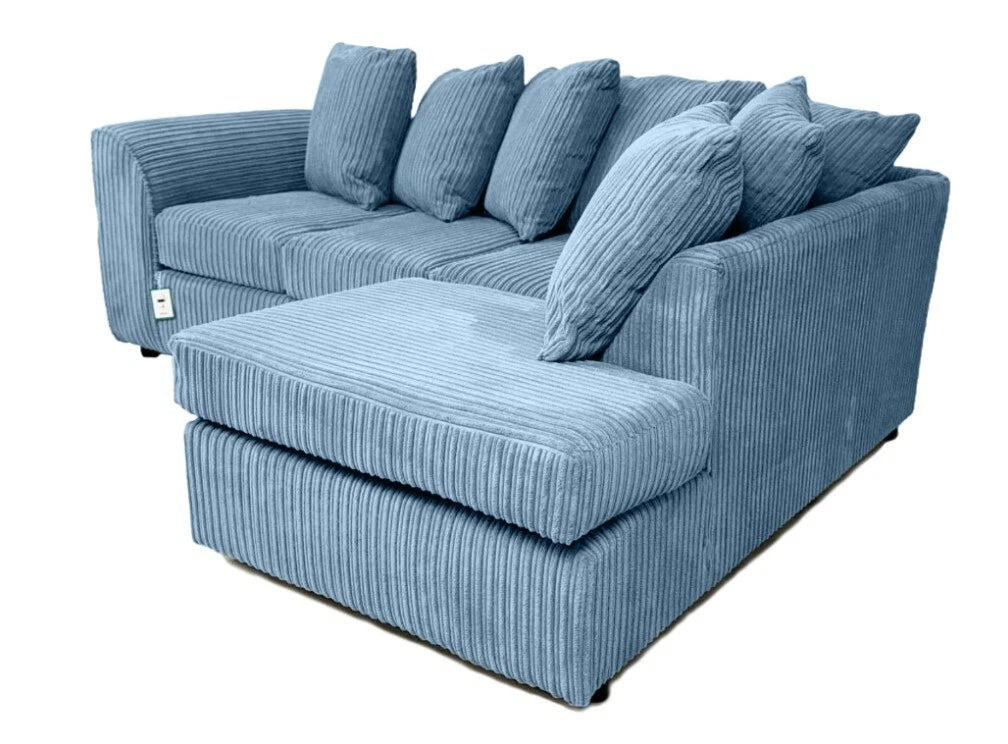 Willie Wonka Left-Hand Side L-Shaped Sofa In Jumbo Fabric