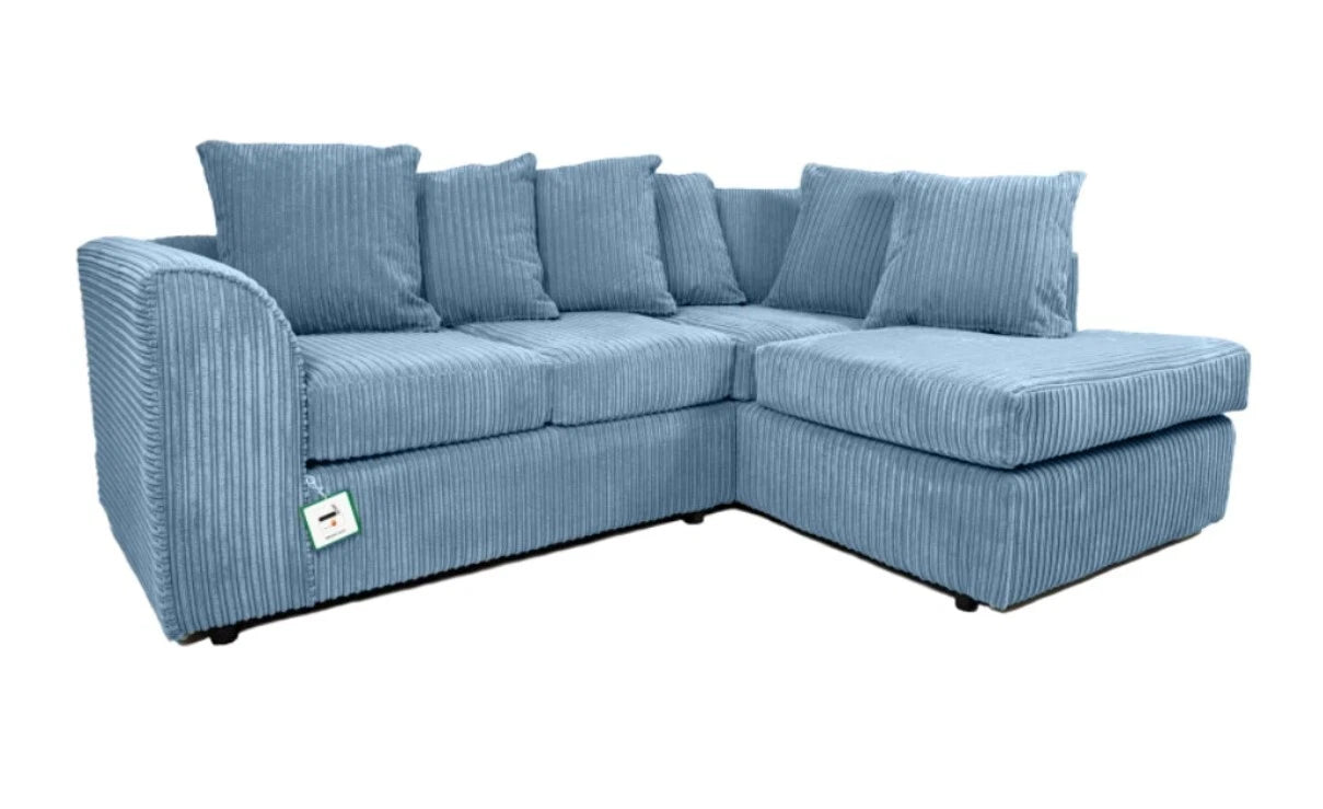 Willie Wonka Left-Hand Side L-Shaped Sofa In Jumbo Fabric