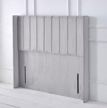 Lexi Winged Panel Upholstered Floor Standing Headboard