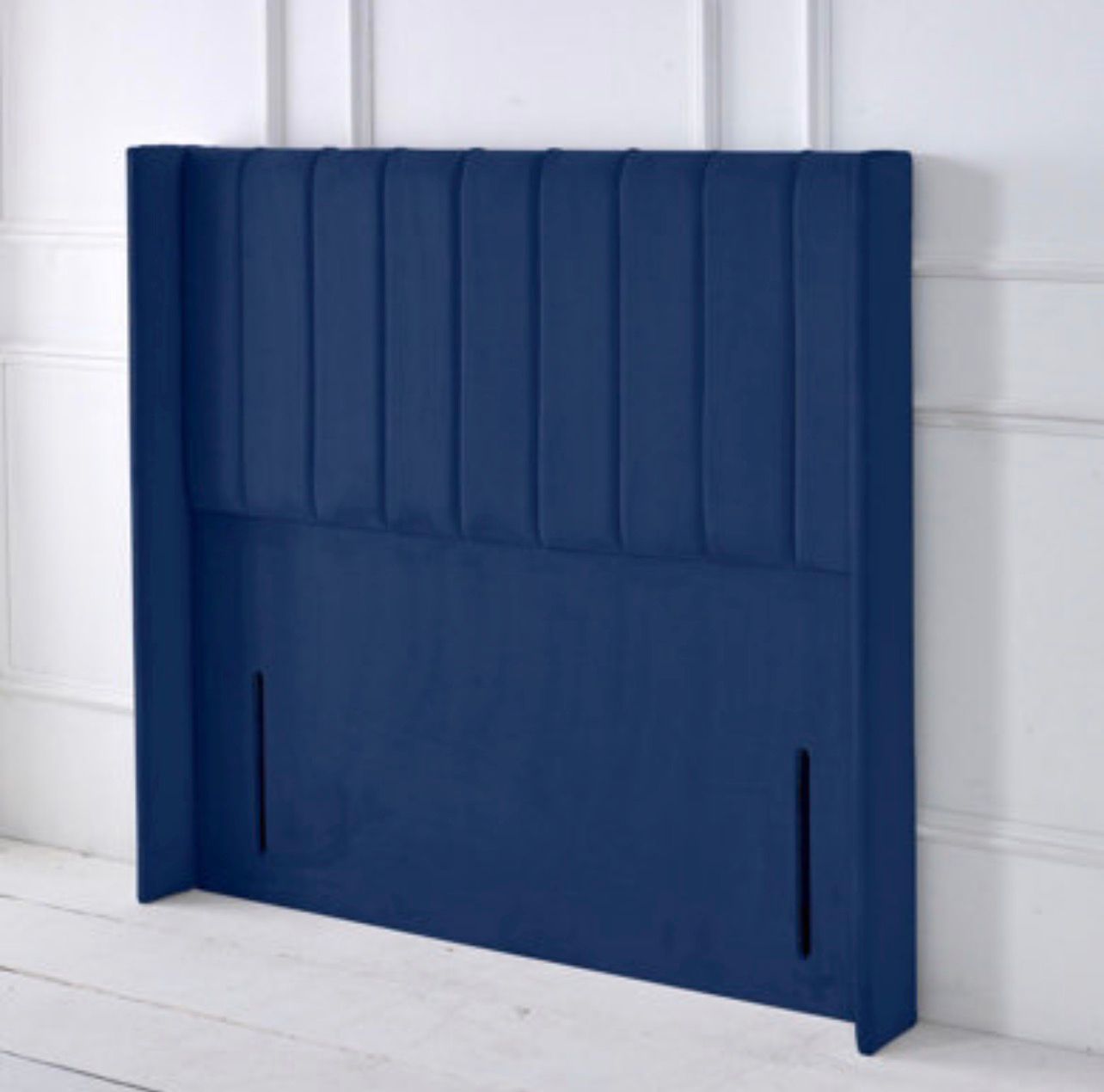 Lexi Winged Panel Upholstered Floor Standing Headboard