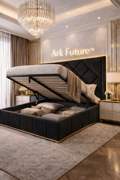 Malborne Chesterfield Luxury Bed Frame in Plush Velvet