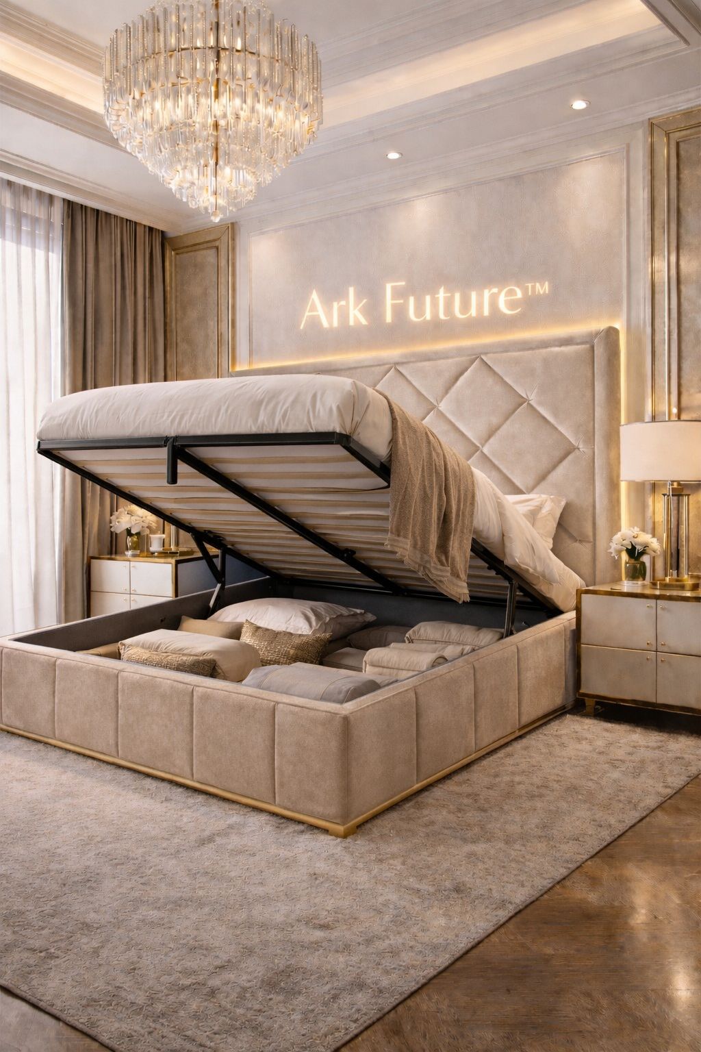 Malborne Chesterfield Luxury Bed Frame in Plush Velvet