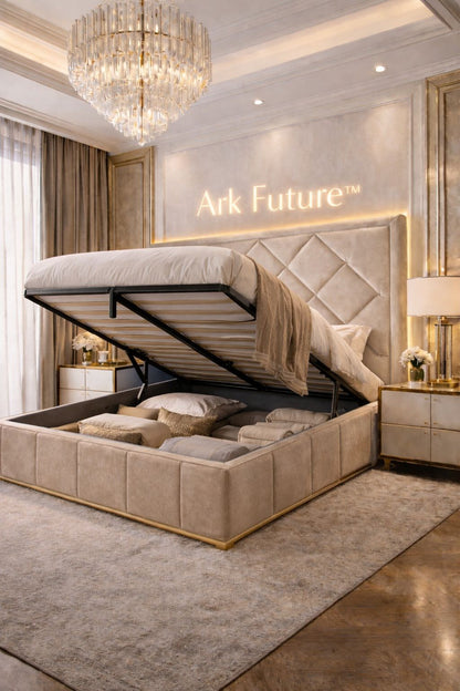 Malborne Chesterfield Luxury Bed Frame in Plush Velvet