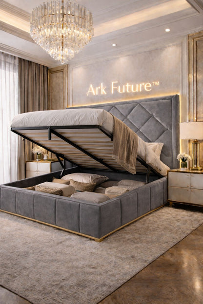 Malborne Chesterfield Luxury Bed Frame in Plush Velvet