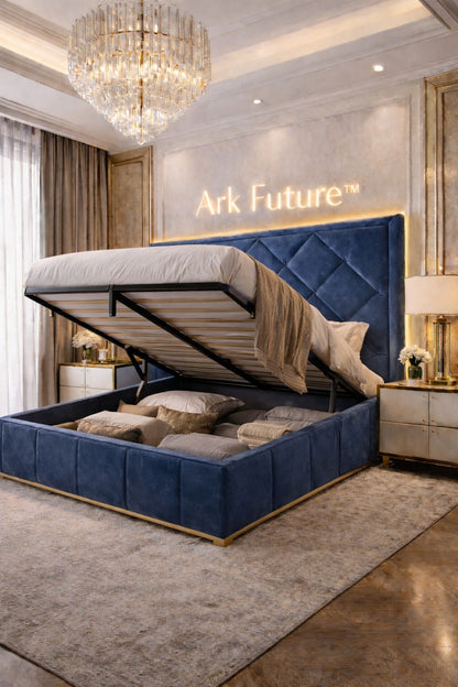Malborne Chesterfield Luxury Bed Frame in Plush Velvet