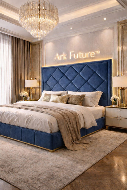 Malborne Chesterfield Luxury Bed Frame in Plush Velvet
