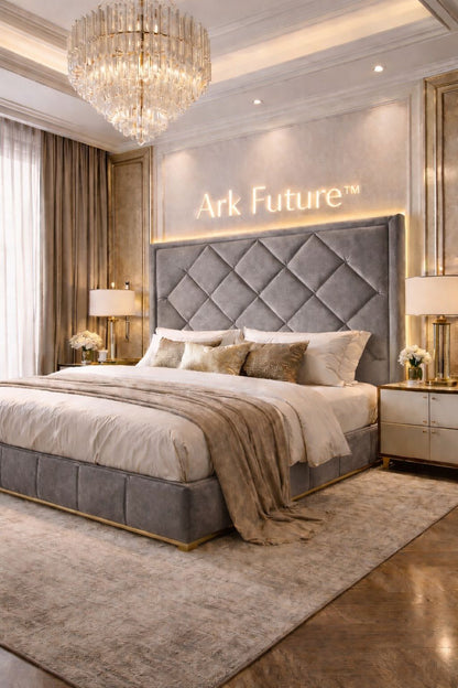 Malborne Chesterfield Luxury Bed Frame in Plush Velvet