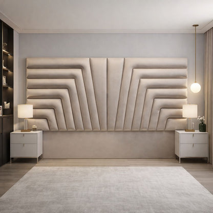 Jimmy Luxury Art Deco Wide Headboard