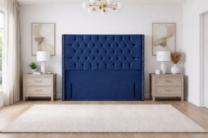 Pamela Winged Chesterfield Floor Standing Headboard