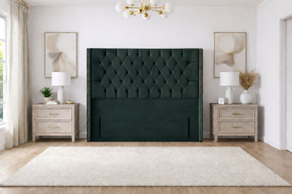 Pamela Winged Chesterfield Floor Standing Headboard