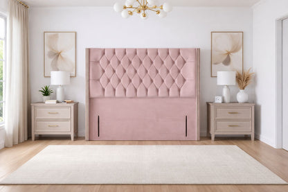 Pamela Winged Chesterfield Floor Standing Headboard
