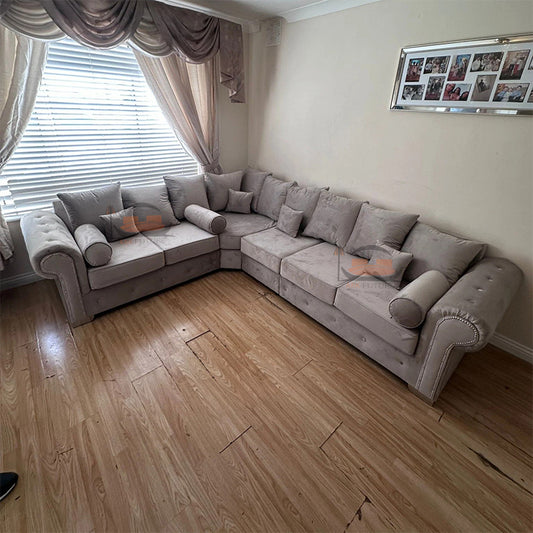 Windsor Luxury Sofa in Plush Velver Fabric