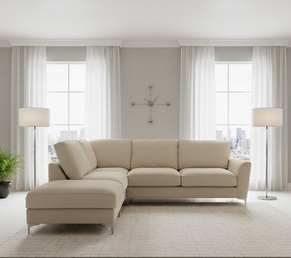 Sovereign Classic Fabric Corner Sofa – Modern L-Shaped Couch